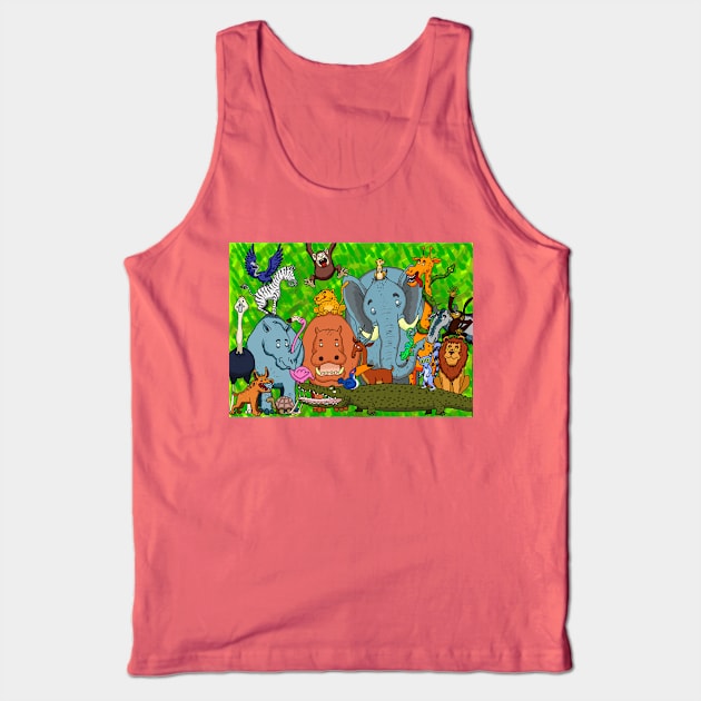 Safari selfie Tank Top by Gus the little guy